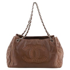 Chanel Coco Bengal Accordion Tote Calfskin Large