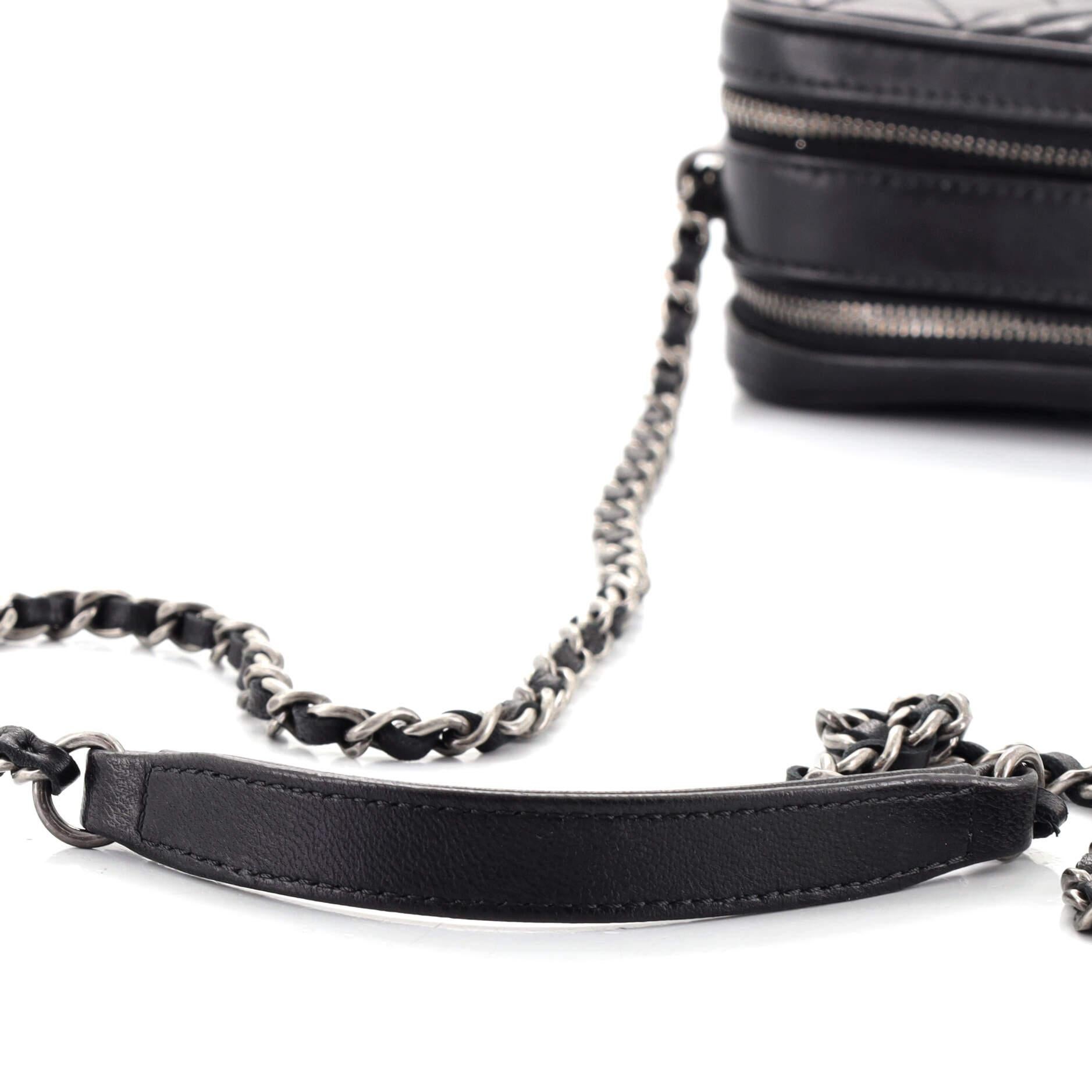 Chanel Coco Boy Camera Bag Quilted Leather Mini In Good Condition In NY, NY