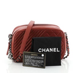 Chanel Coco Boy Camera Bag Quilted Leather Small