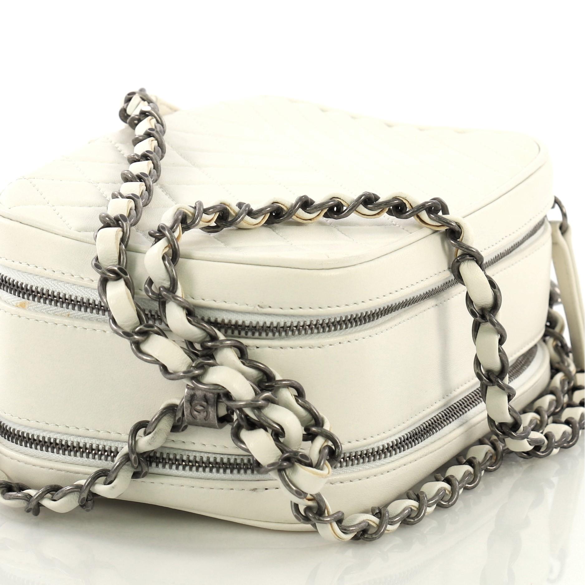 Chanel Coco Boy Camera Bag Quilted Leather Small 2