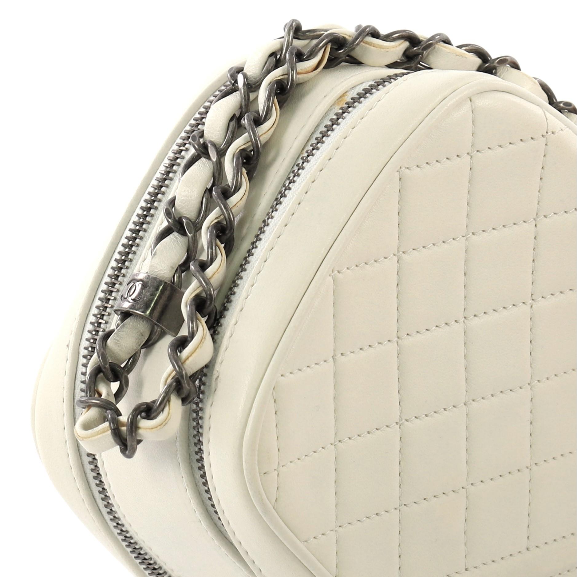 Chanel Coco Boy Camera Bag Quilted Leather Small 4