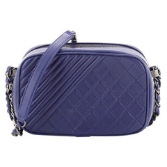 Chanel Coco Boy Camera Bag Mini Blue