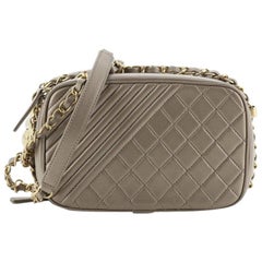 Chanel Coco Boy Camera Bag Quilted Leather Small