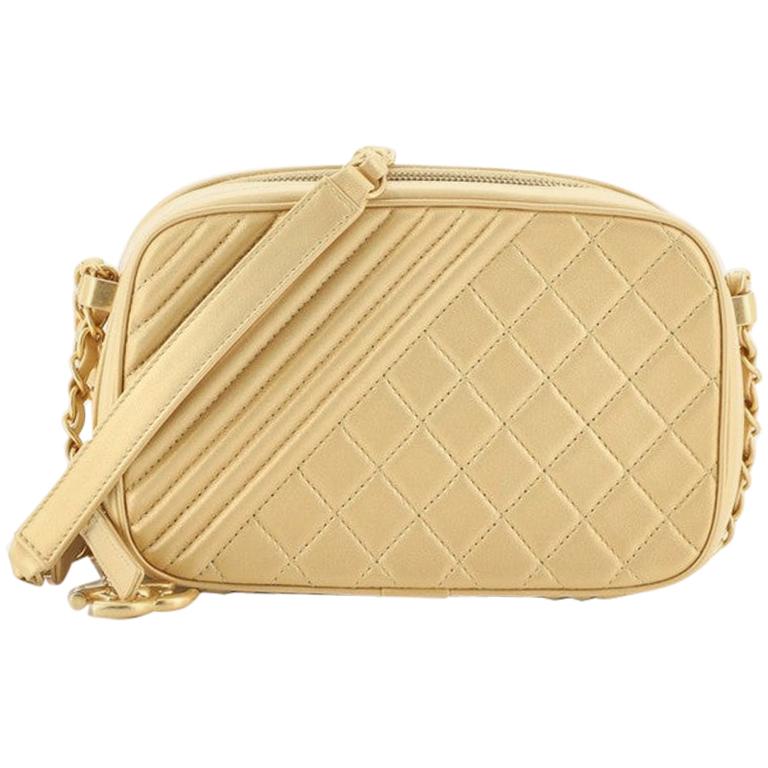 Chanel Coco Boy Camera Bag Quilted Leather Small at 1stDibs chanel