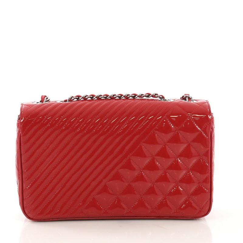 Chanel Coco Boy Flap Bag Quilted Patent Medium In Good Condition In NY, NY