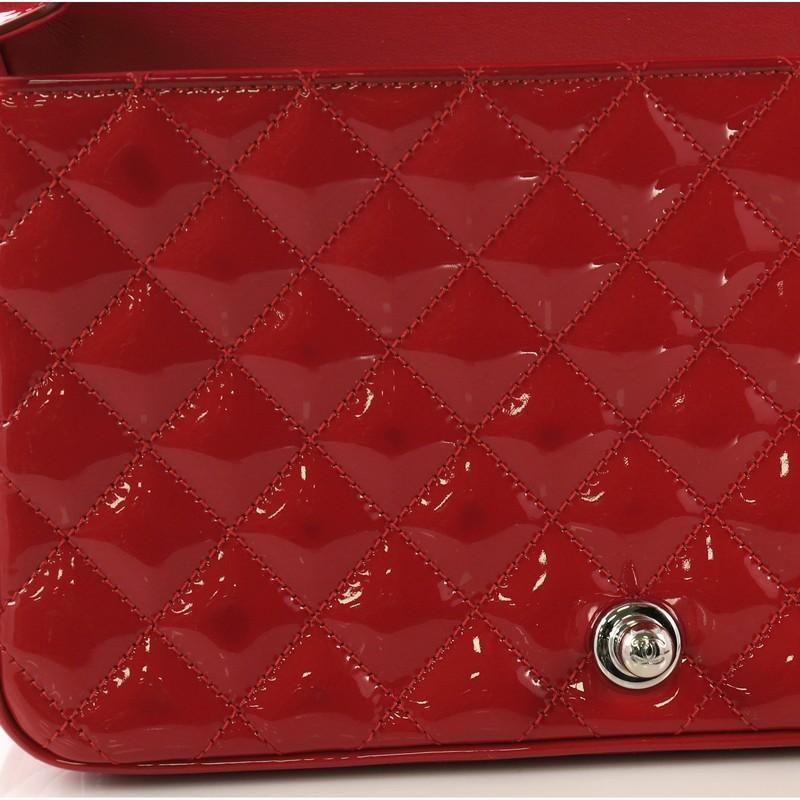 Chanel Coco Boy Flap Bag Quilted Patent Medium 1
