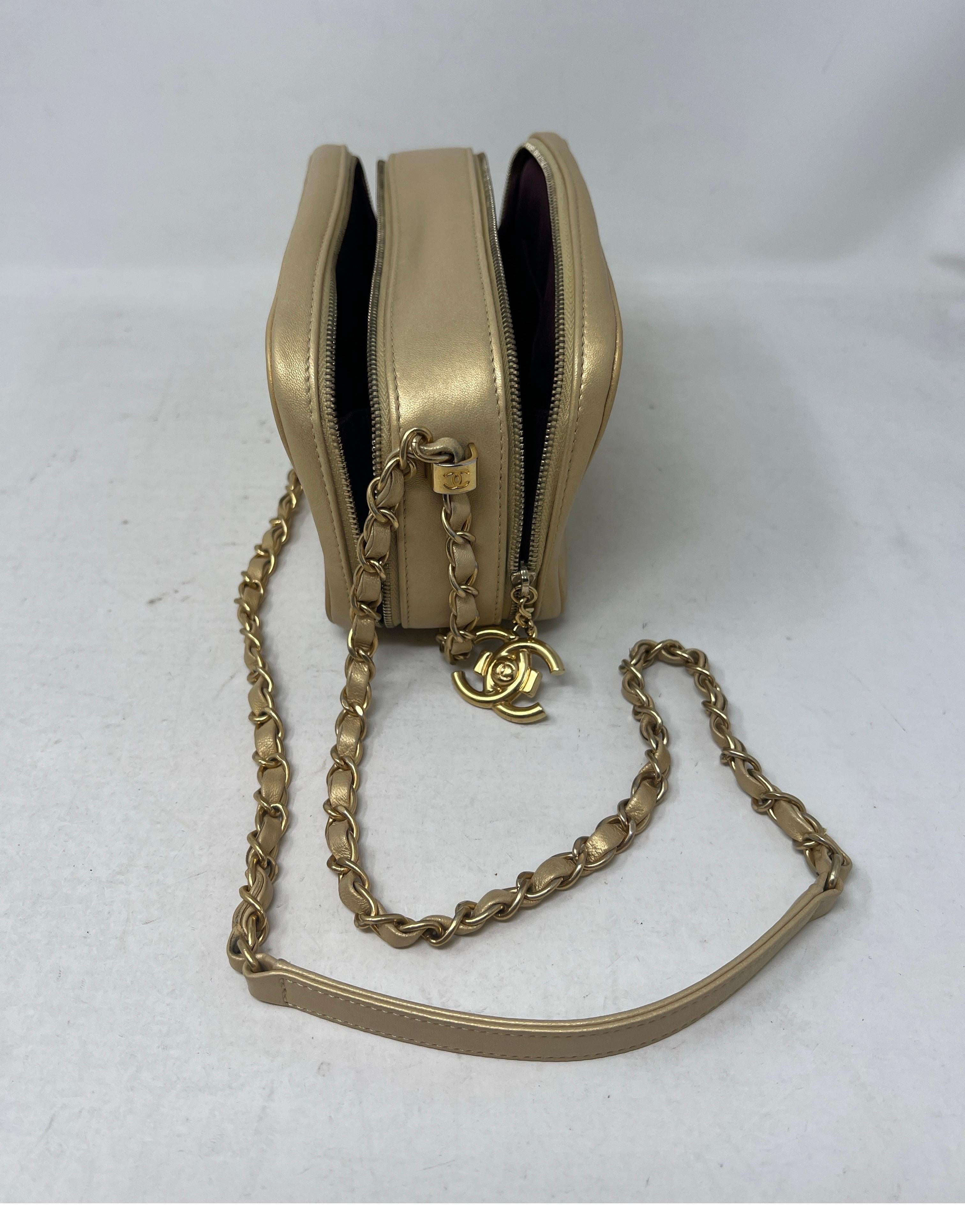 Chanel Coco Boy Gold Camera Case Bag 9