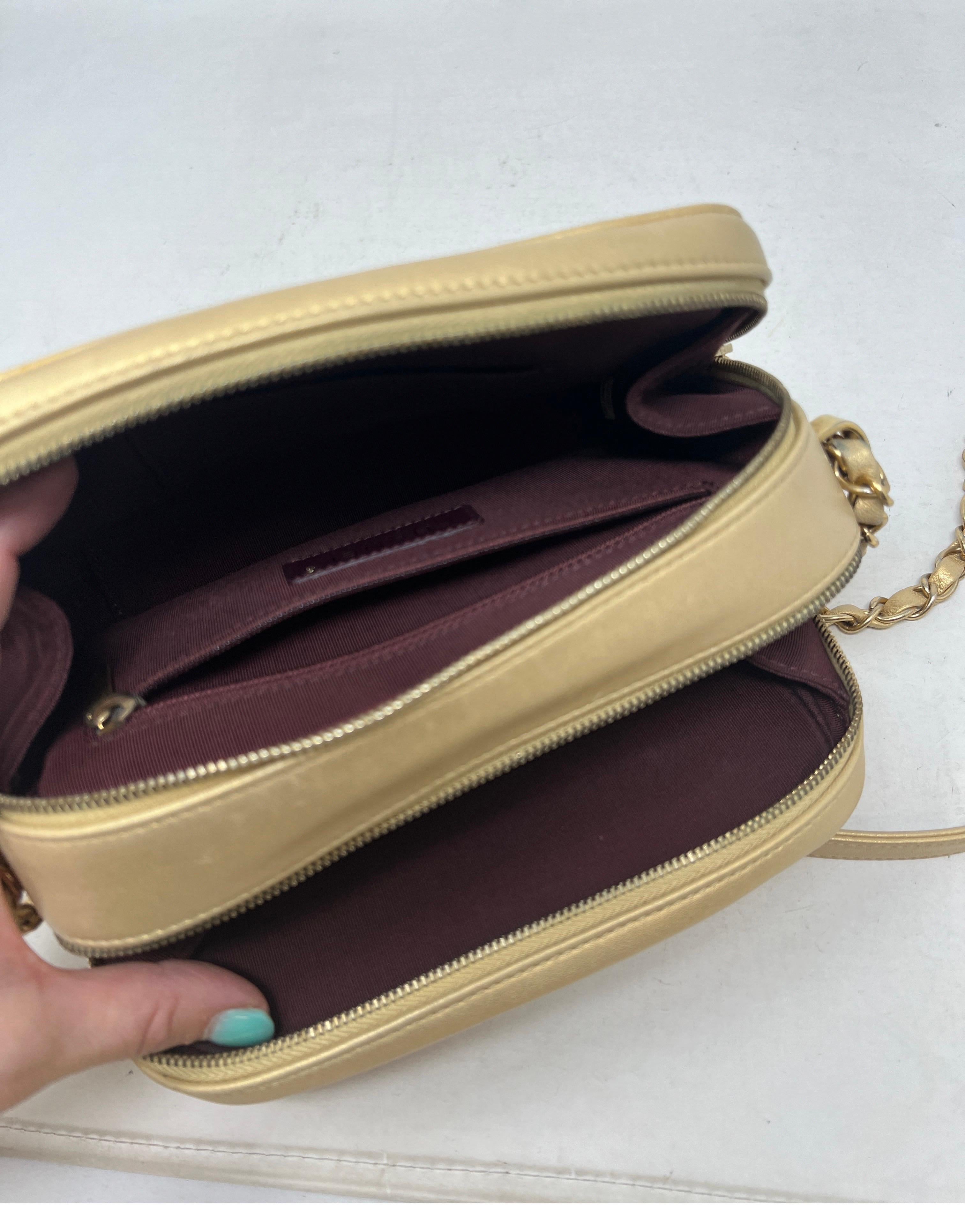 Chanel Coco Boy Gold Camera Case Bag 11