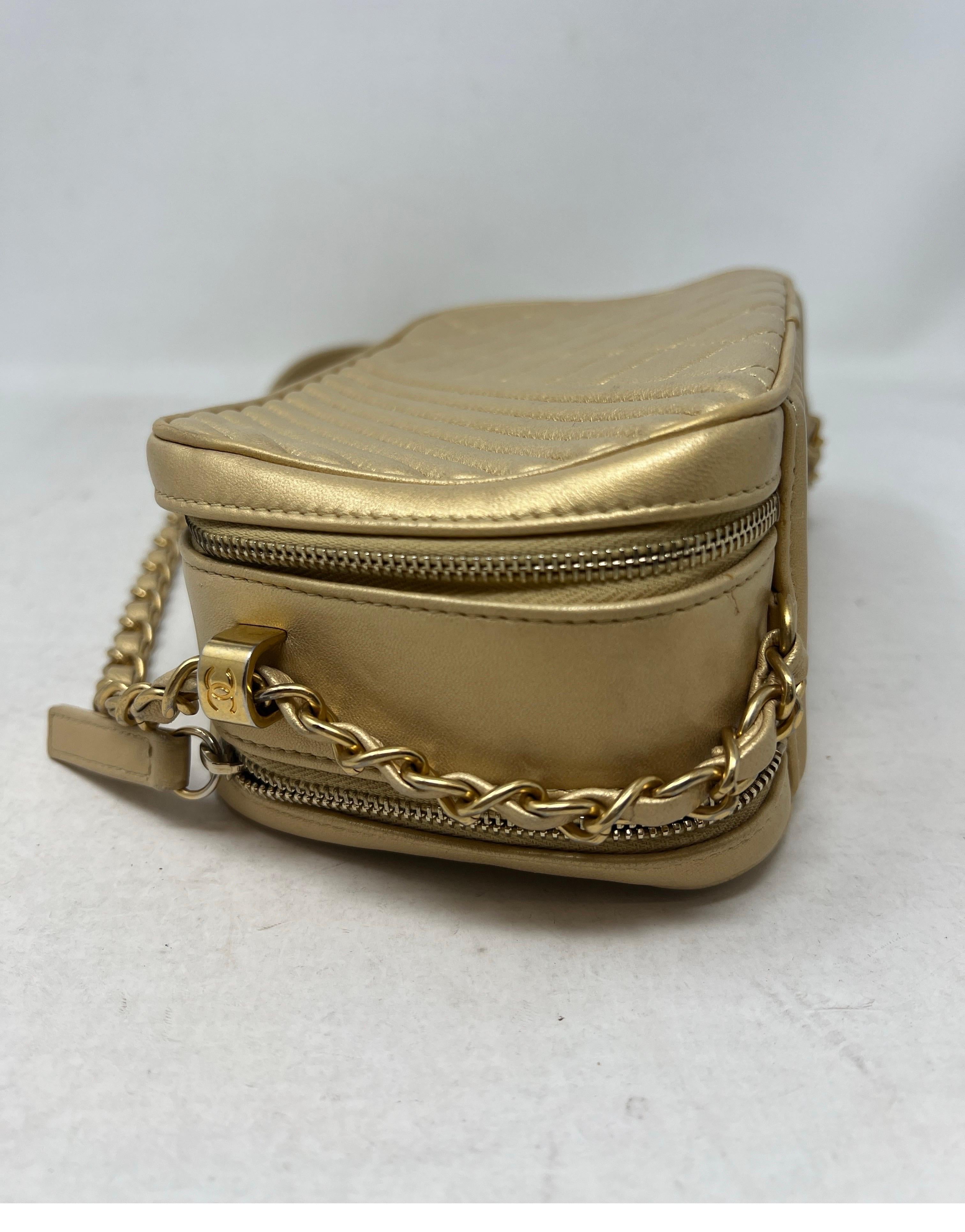Chanel Coco Boy Gold Camera Case Bag 4