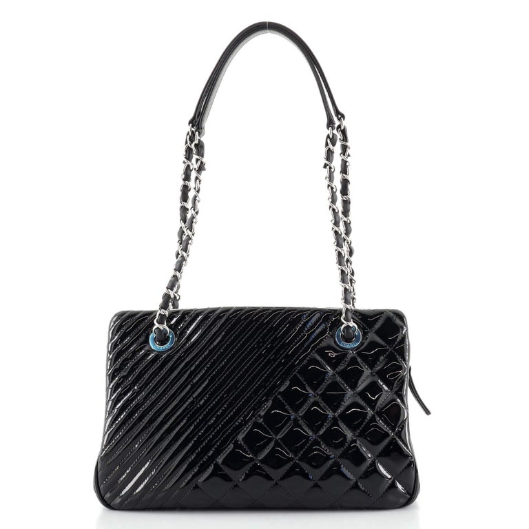 Chanel Coco Boy Tote Quilted Patent Medium at 1stDibs