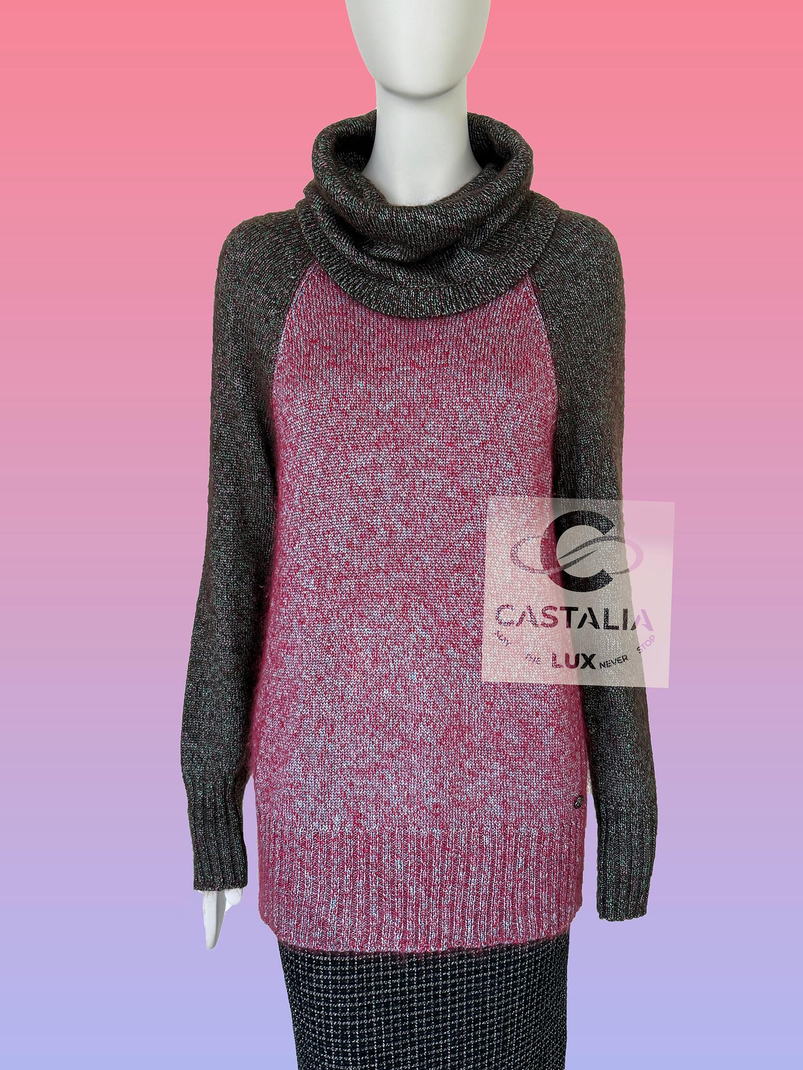 Marrone Chanel Coco Brasserie Artisan Maglia in seta 38 FR in vendita