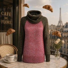 CHANEL Coco Brasserie Artisan Silk Jumper 38 FR