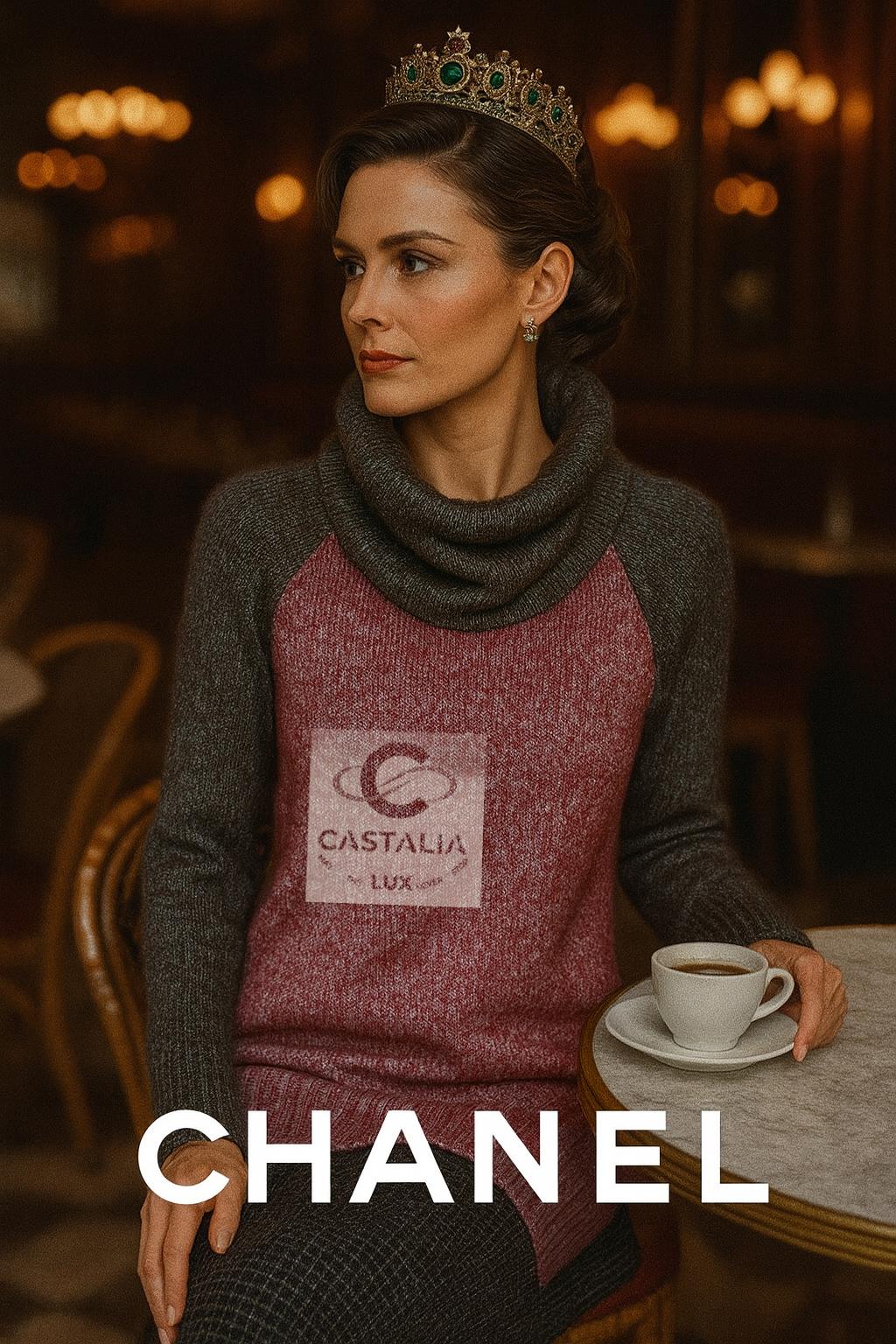 Chanel Coco Brasserie Artisanal Seidenpullover 38 FR im Zustand „Hervorragend“ im Angebot in Dubai, AE