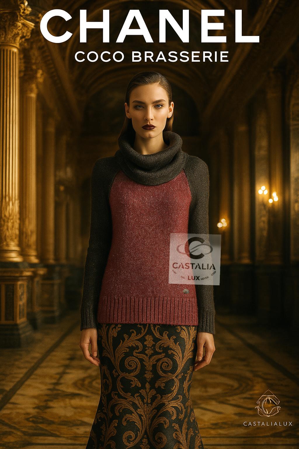 Chanel Coco Brasserie Artisanal Seidenpullover 38 FR im Angebot 3