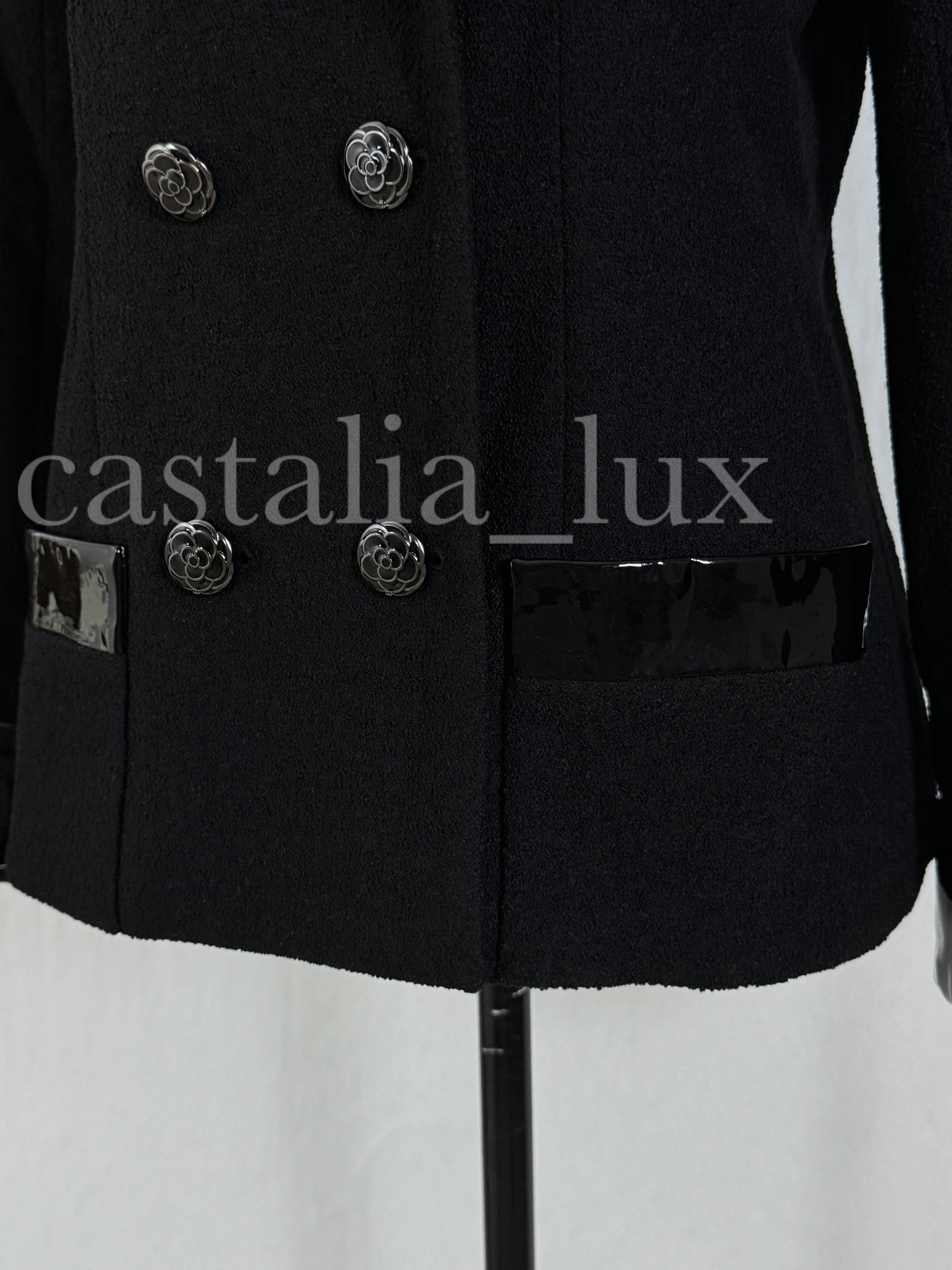 Chanel Coco Brasserie CC Camellias Black Tweed Jacket 6