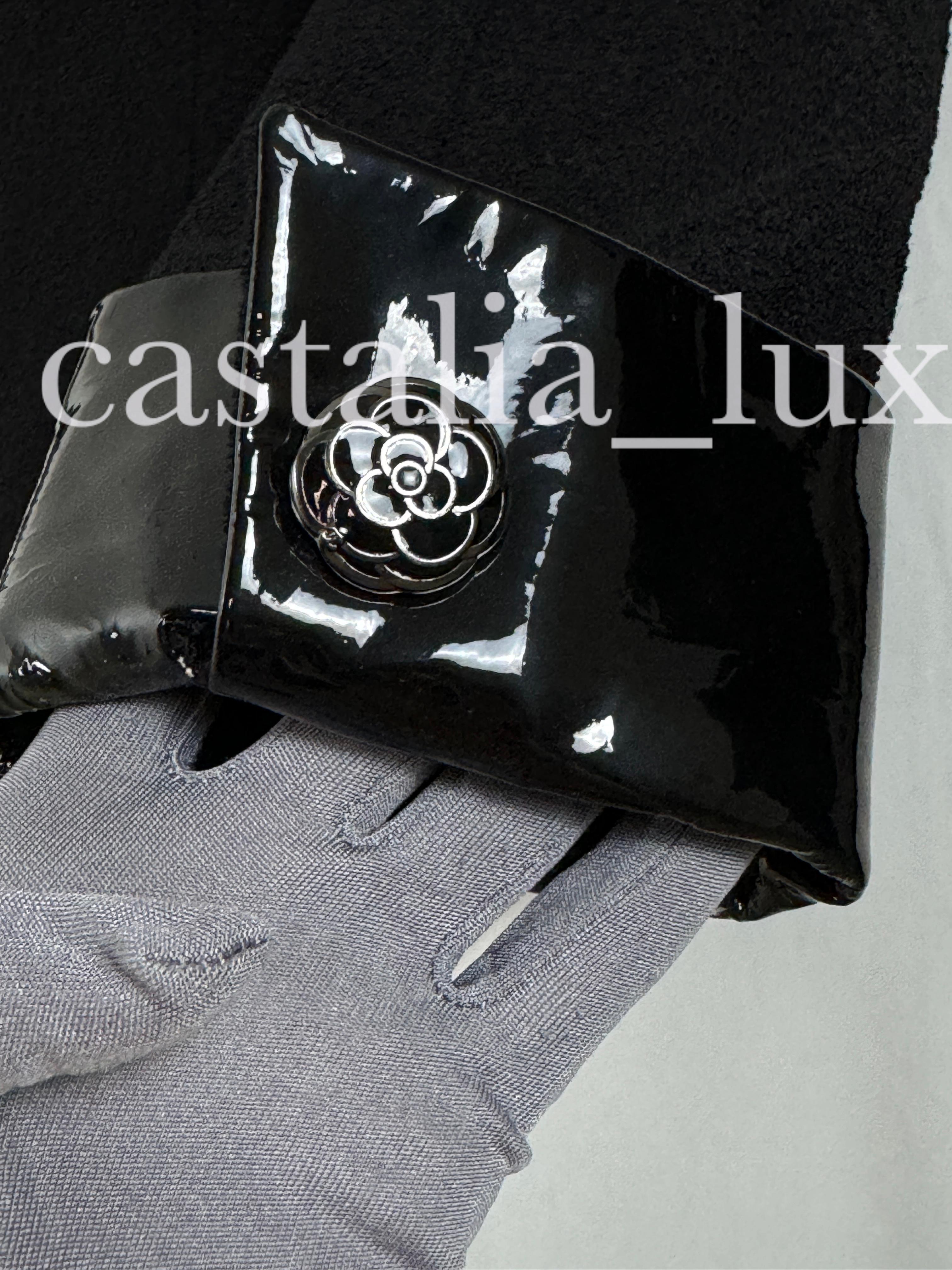 Chanel Coco Brasserie CC Camellias Black Tweed Jacket 7