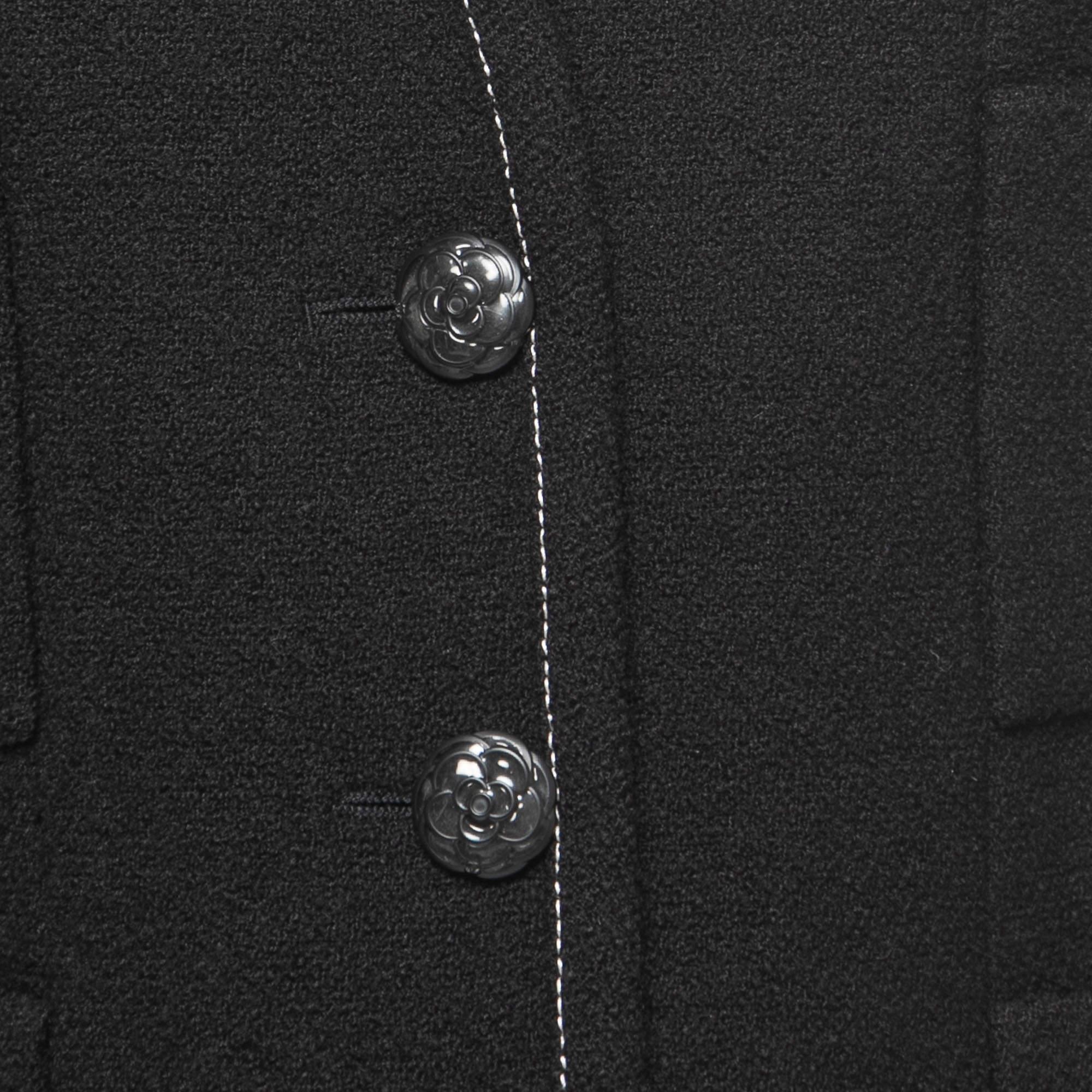 Chanel Coco Brasserie Vogue Cover Black Tweed Jacket 5