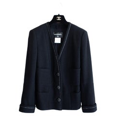 Chanel Coco Brasserie Vogue Cover Black Tweed Jacket