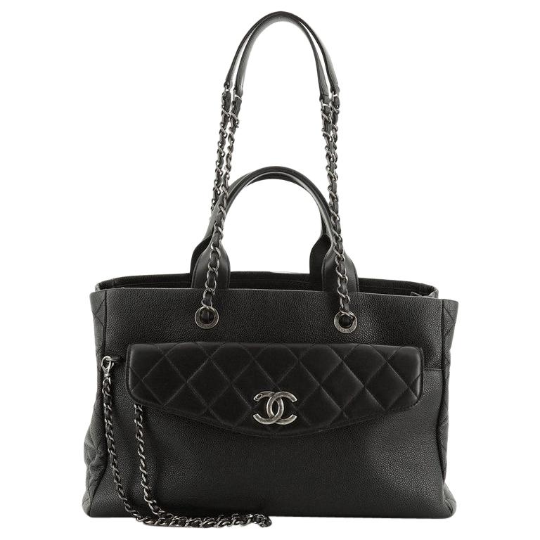 Chanel Coco Break Shopping Tote Caviar Large at 1stDibs
