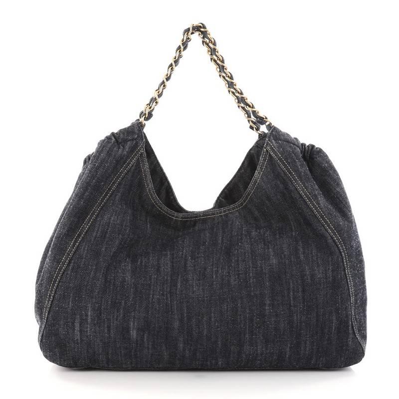 Chanel denim hobo bag top