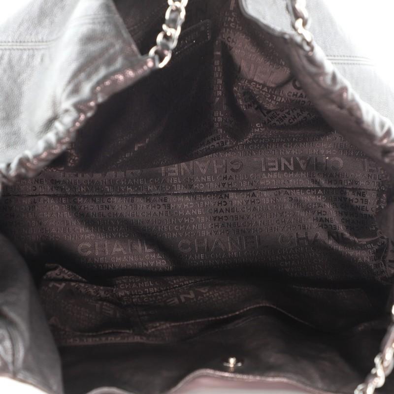 Black Chanel Coco Cabas Distressed Caviar XL