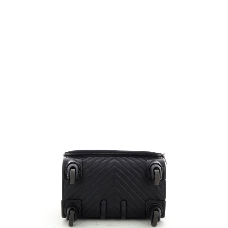 Chanel Black Quilted Leather Coco Case Trolley at 1stDibs