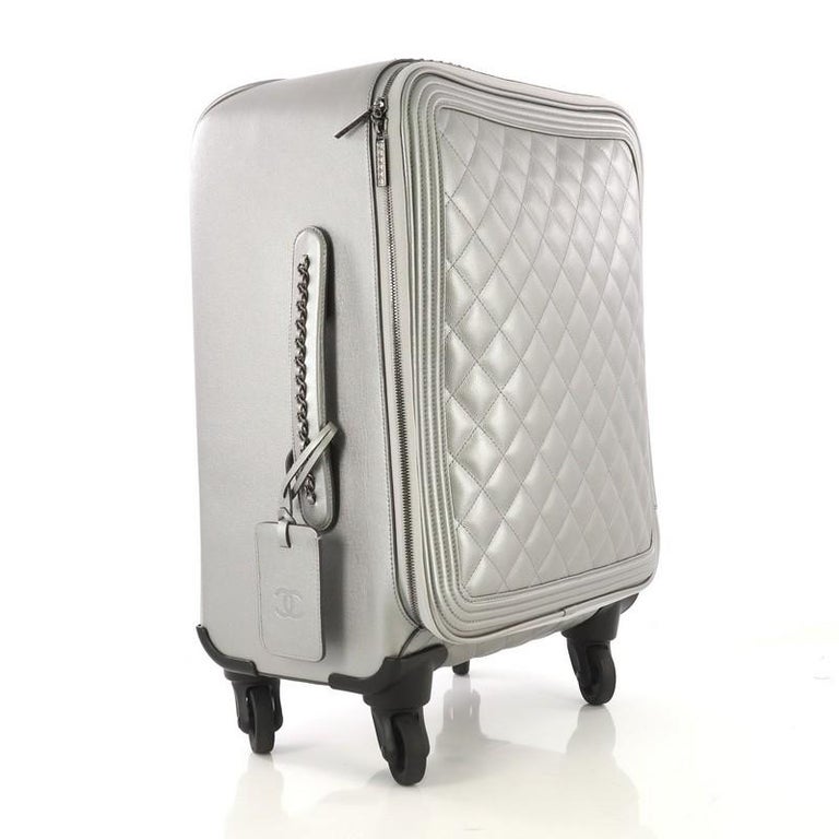 Chanel Coco Case Rolling Trolley Quilted Caviar at 1stDibs