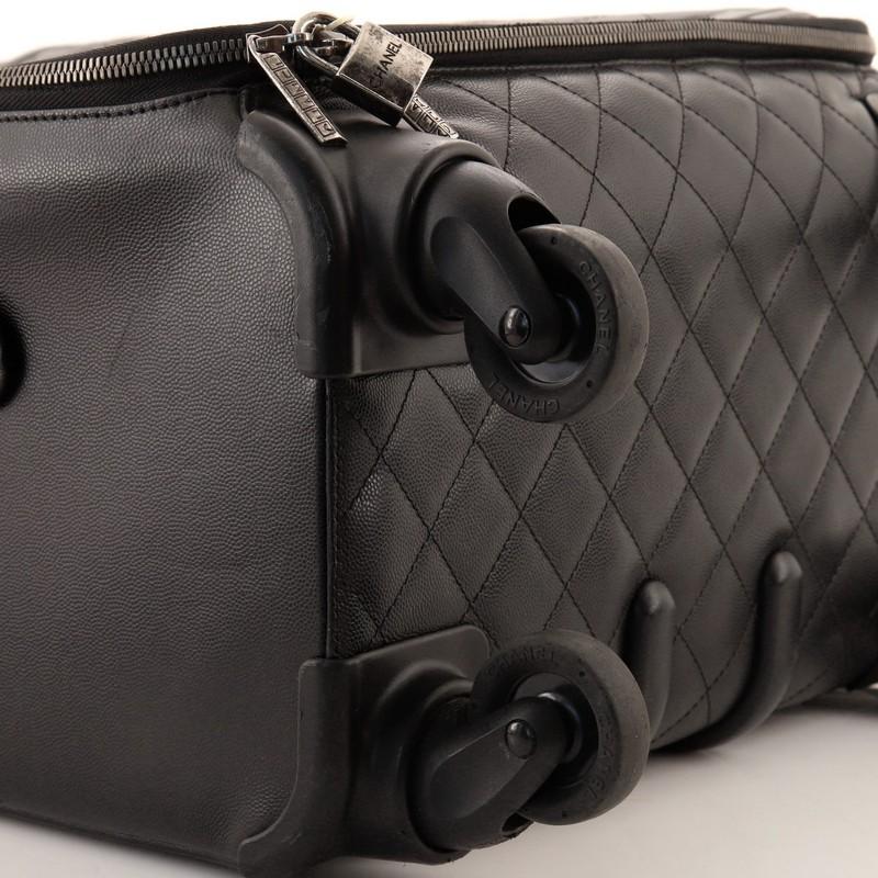 Chanel Coco Case Rolling Trolley Quilted Caviar 2