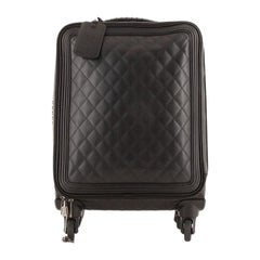 Chanel Coco Case Rolling Trolley Quilted Caviar