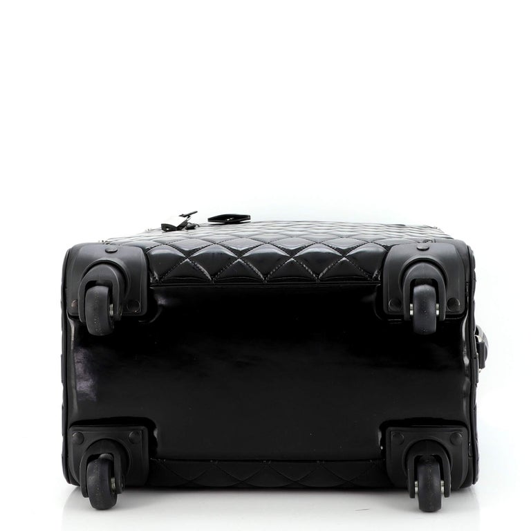 Chanel Coco Case Rolling Trolley Quilted Patent at 1stDibs