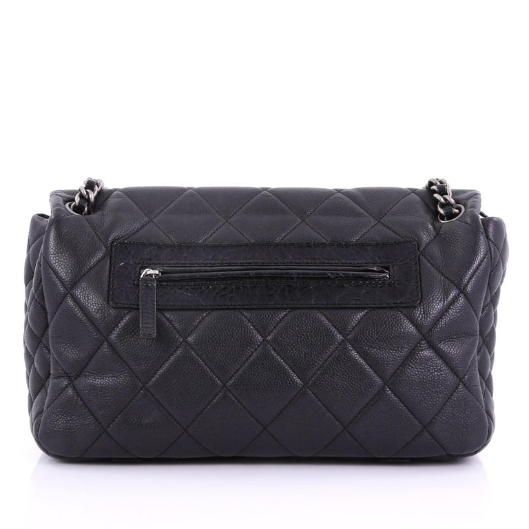 Chanel Coco Casual Flap Bag Quilted Caviar Medium