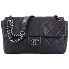 Chanel Coco Casual Flap Bag Quilted Caviar Medium
