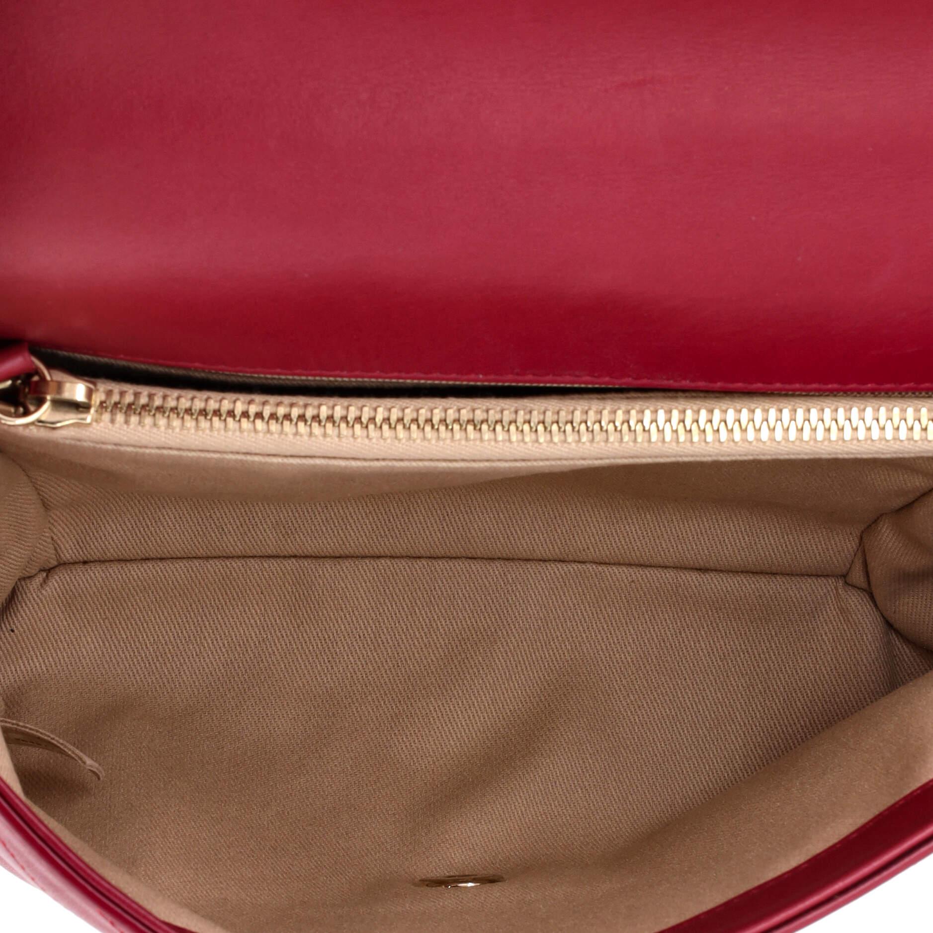 Chanel Coco Chevron Flap Bag Stitched Calfskin Medium 2