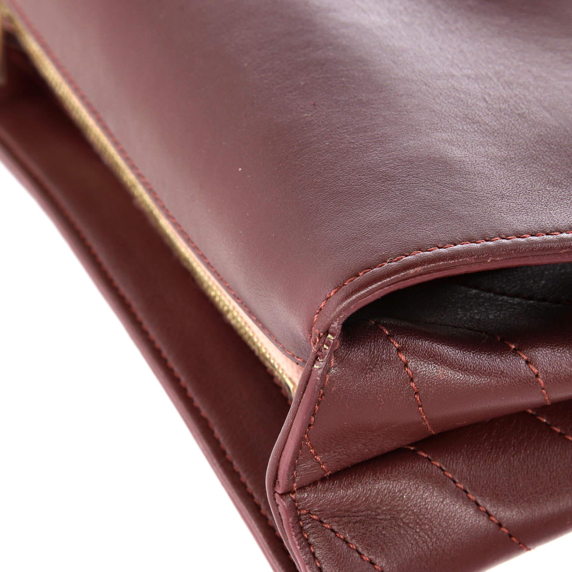 Chanel Coco Chevron Flap Bag Stitched Calfskin Small 3