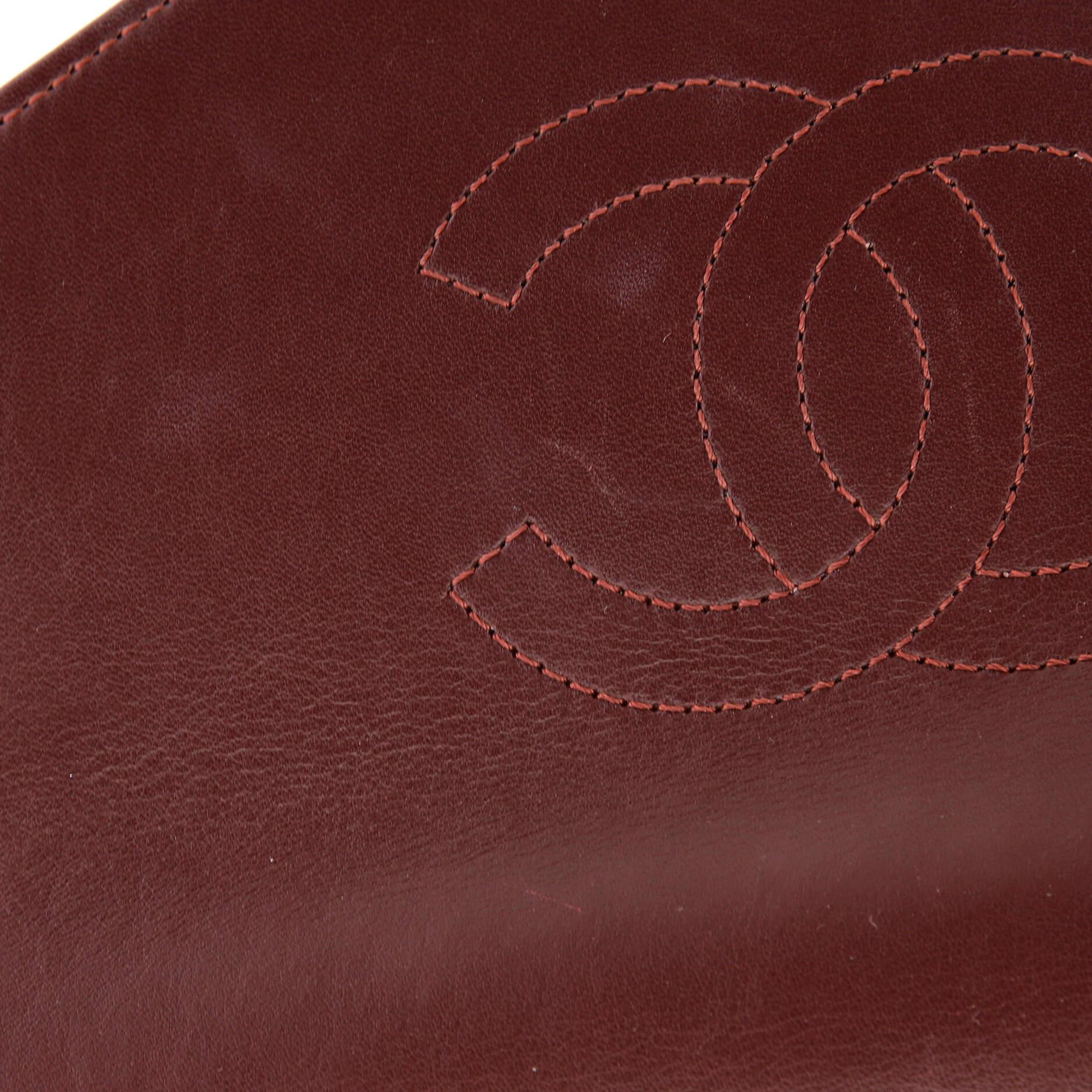 Chanel Coco Chevron Flap Bag Stitched Calfskin Small 4