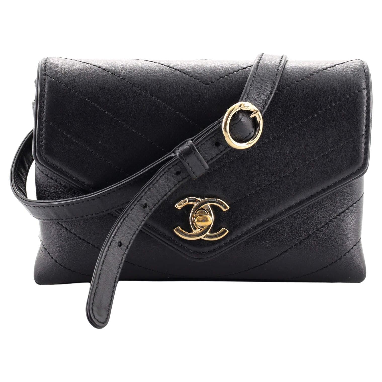 Chanel chevron waist bag sale