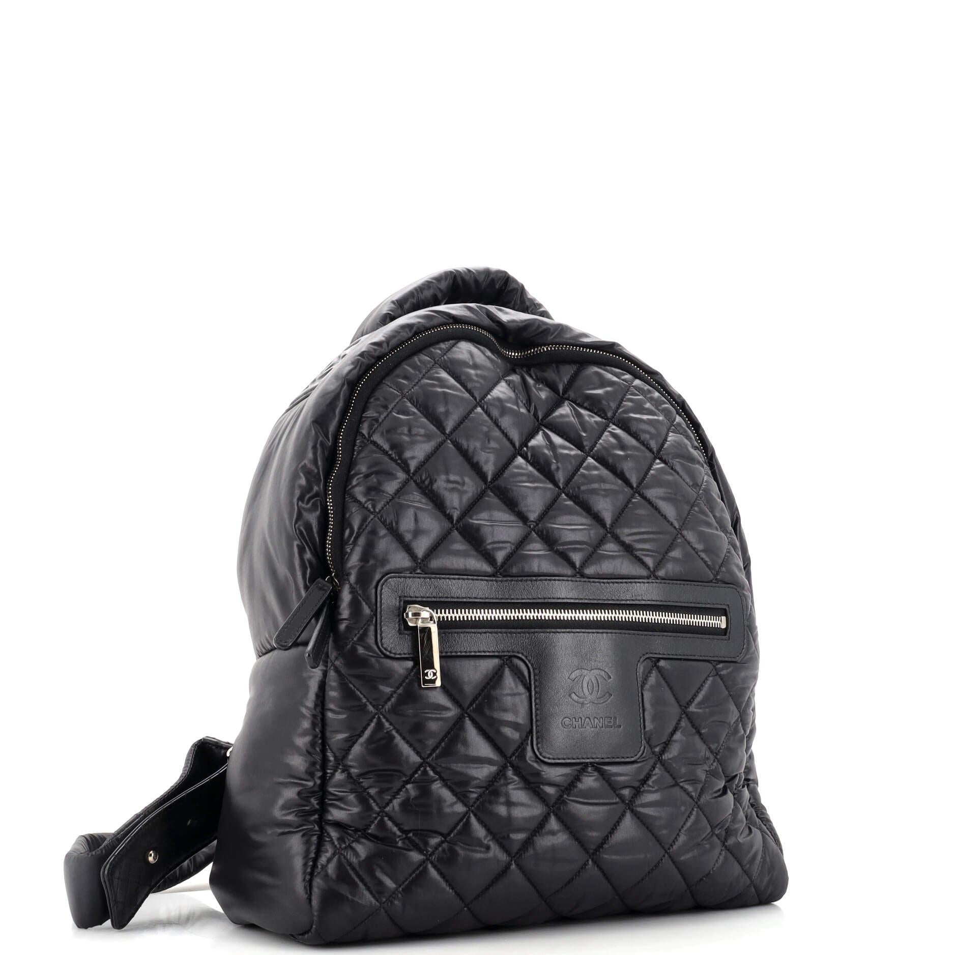 Chanel Coco Cocoon Backpack Quilted Nylon Large In Good Condition In NY, NY