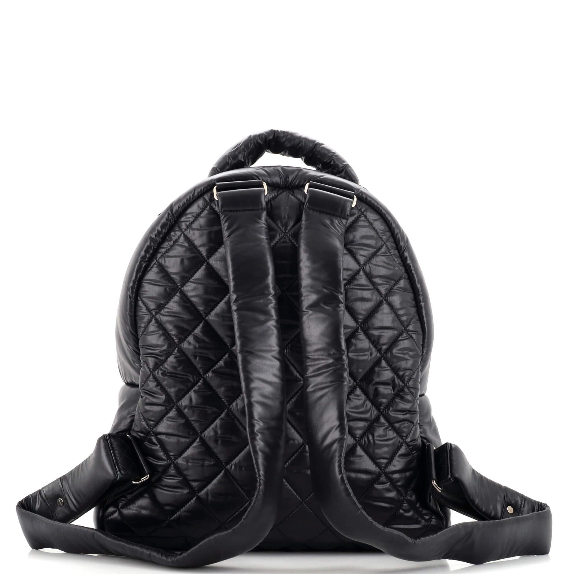 Women's Chanel Coco Cocoon Backpack Quilted Nylon Large