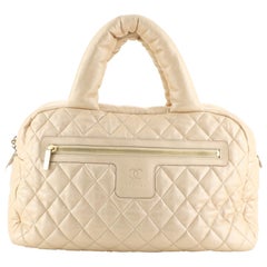 Chanel Coco Cocoon Bowling Bag Quilted Lambskin Large 