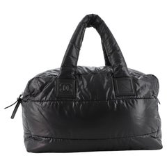 Chanel Coco Cocoon Bowling Bag Quilted Nylon Large