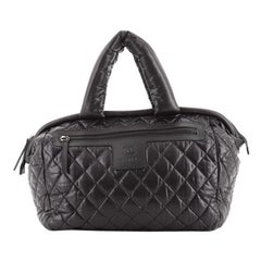 Chanel Coco Cocoon Bowling Bag Quilted Nylon Medium