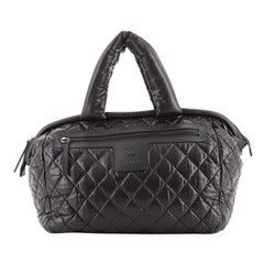 Chanel Coco Cocoon Bowlingtasche gestepptes Nylon Medium