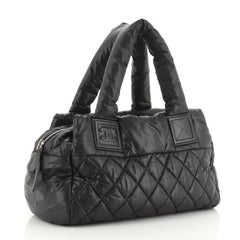 Chanel Coco Cocoon Bowling Bag Nylon matelassé Small