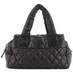 Chanel Coco Cocoon Bowling Bag Quilted Nylon Small