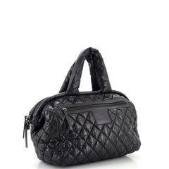 Chanel Coco Cocoon Bowling Bag Quilted Printed Nylon Medium