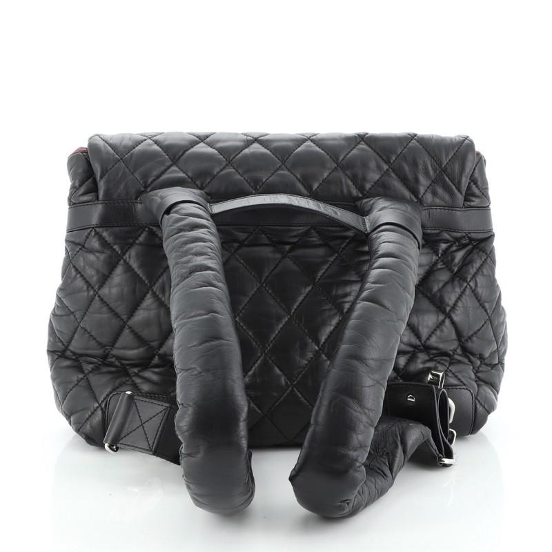 Chanel Coco Cocoon Flap Backpack Quilted Lambskin In Good Condition In NY, NY