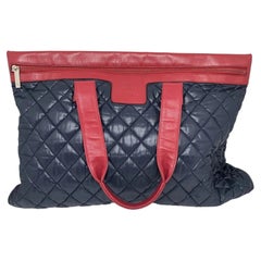 Chanel Coco Cocoon Large Quilted Nylon & Leather Trim Tote Bag