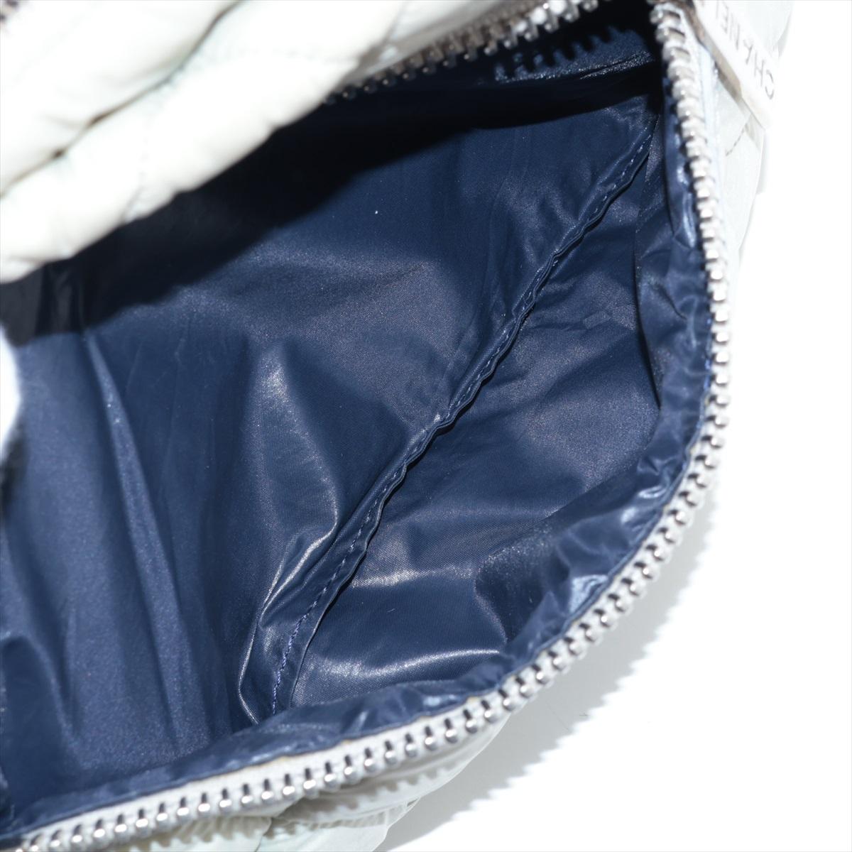 Chanel Coco Cocoon Matelasse Pouch Bag Greige 6