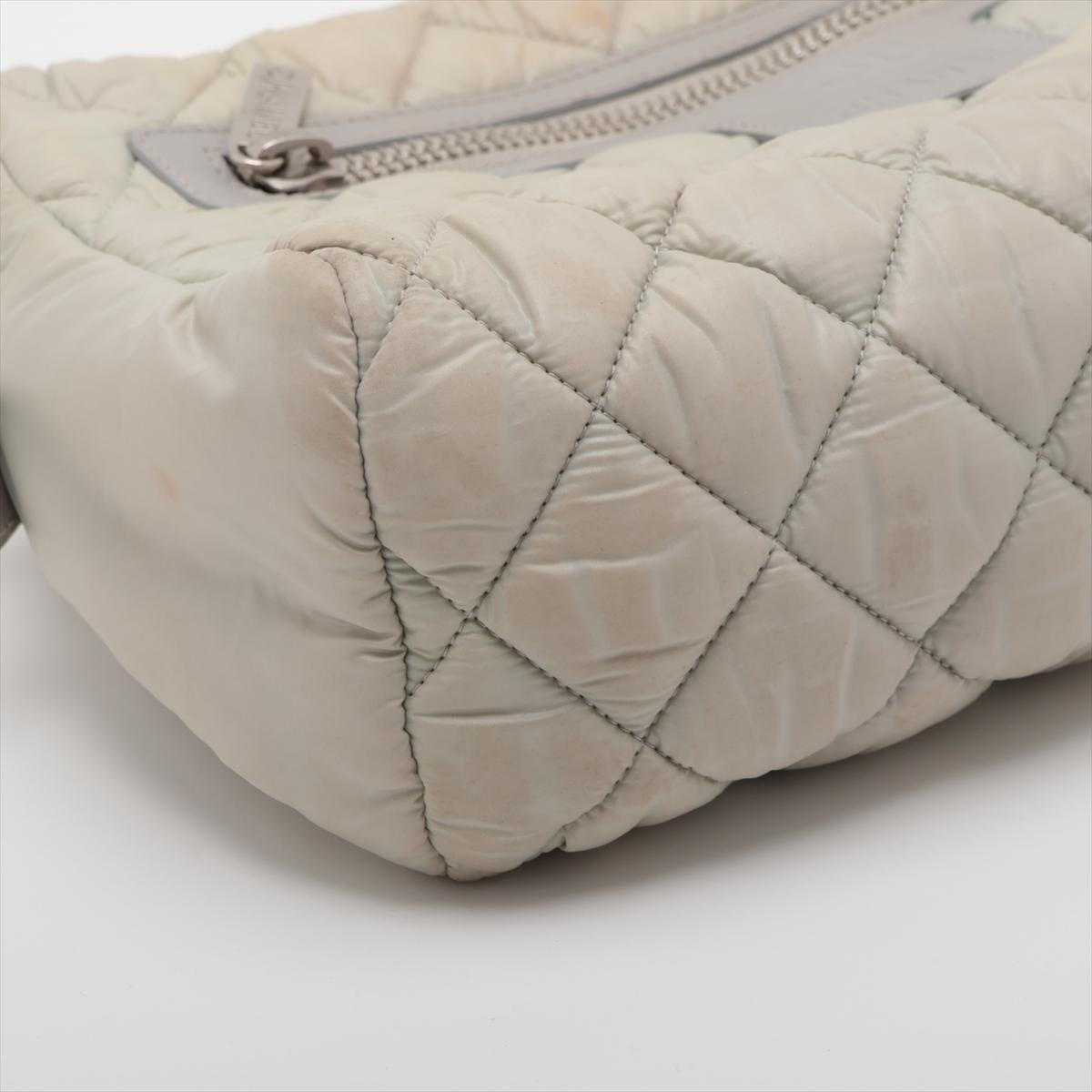 Chanel Coco Cocoon Matelasse Pouch Bag Greige 1