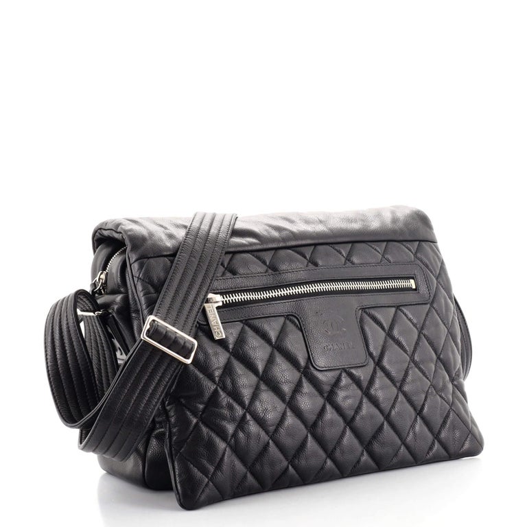 Chanel Coco Cocoon Messenger Bag Quilted Caviar Large at 1stDibs